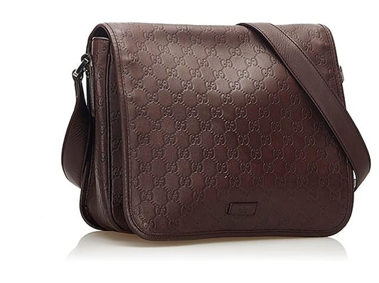 Gucci Brown Guccissima Crossbody Bag