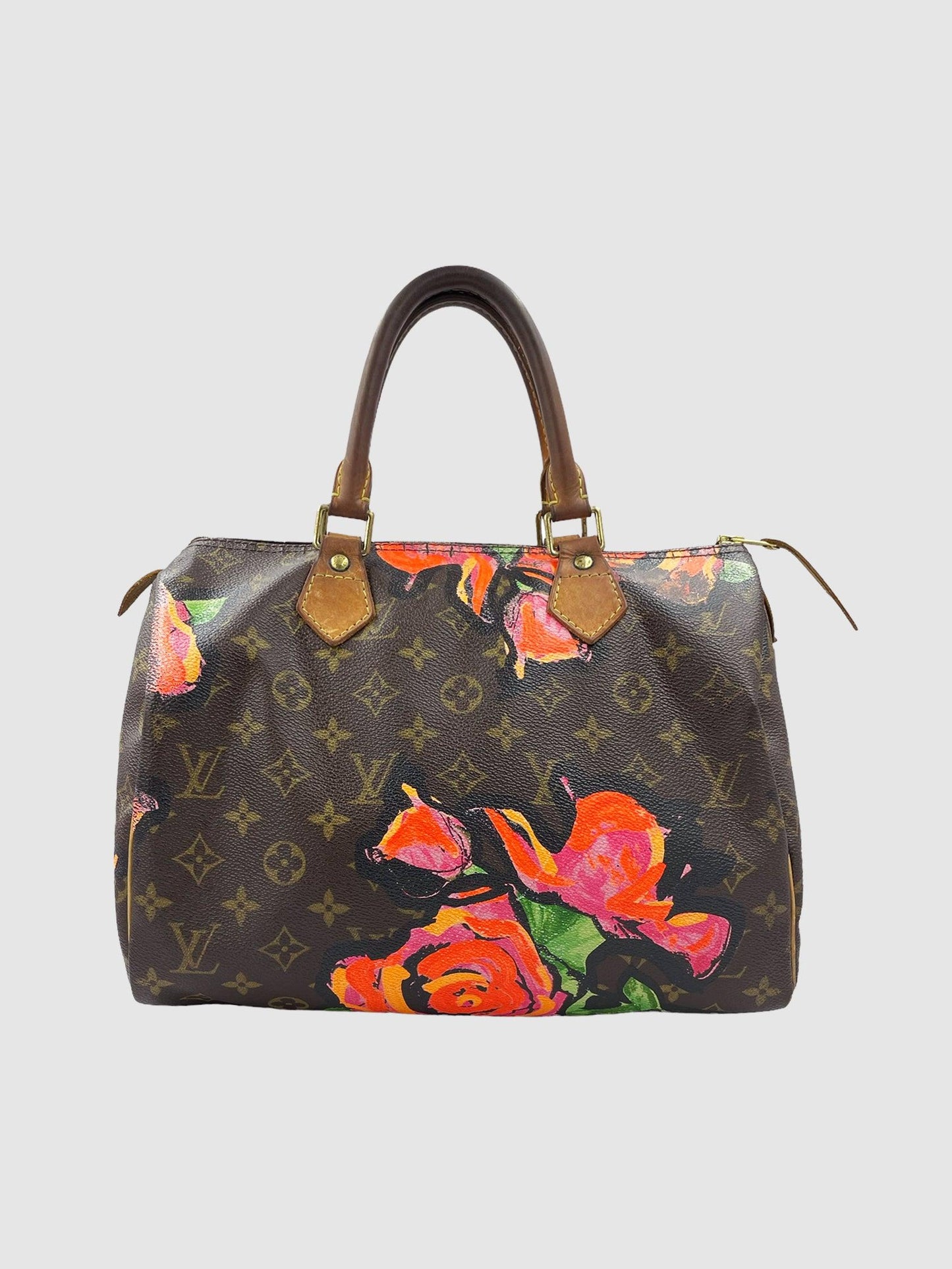 Louis Vuitton Speedy 30 Edición limitada "Roses" de Stephen Sprouse