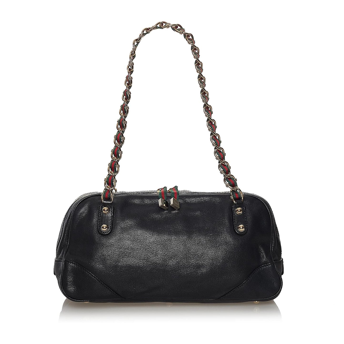 Gucci Black Capri Leather Shoulder Bag