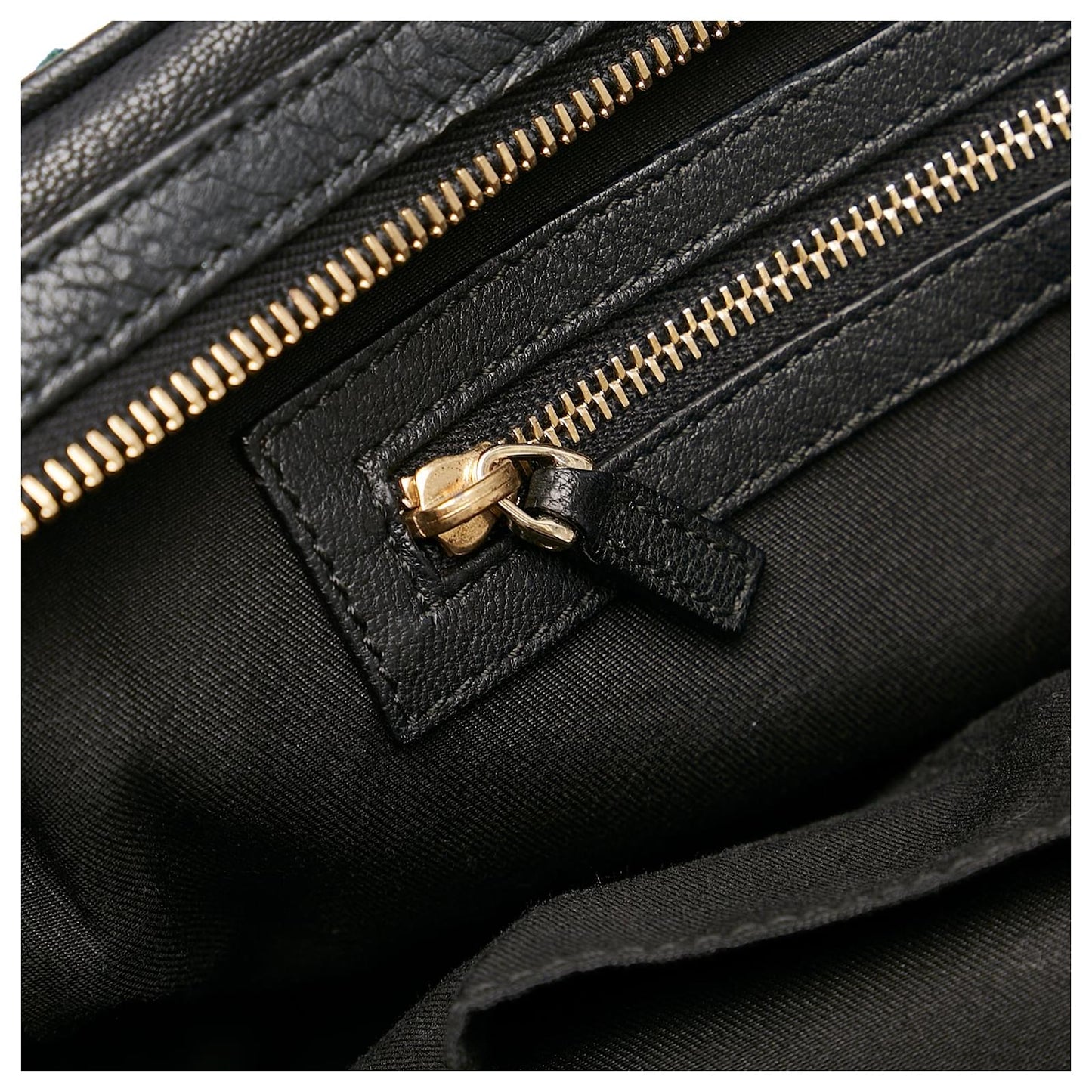 Gucci Black Capri Leather Shoulder Bag